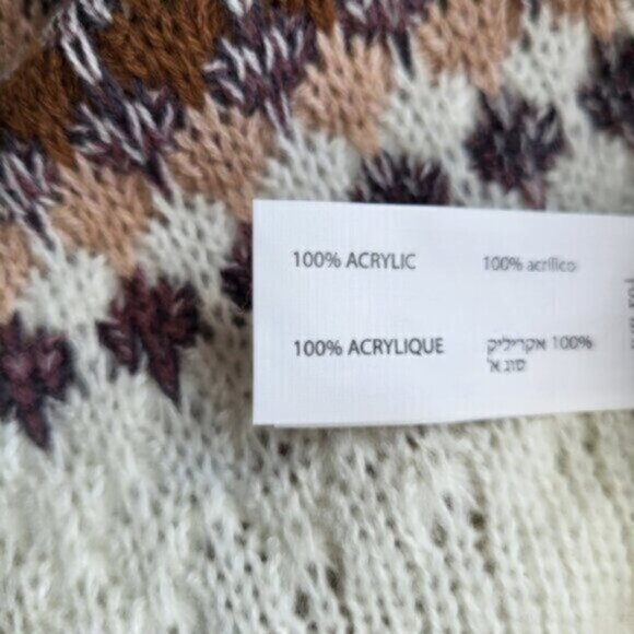 DEX Drop Shoulder Puff Sleeve Knit Sweater  Sz XL - Picture 10 of 15